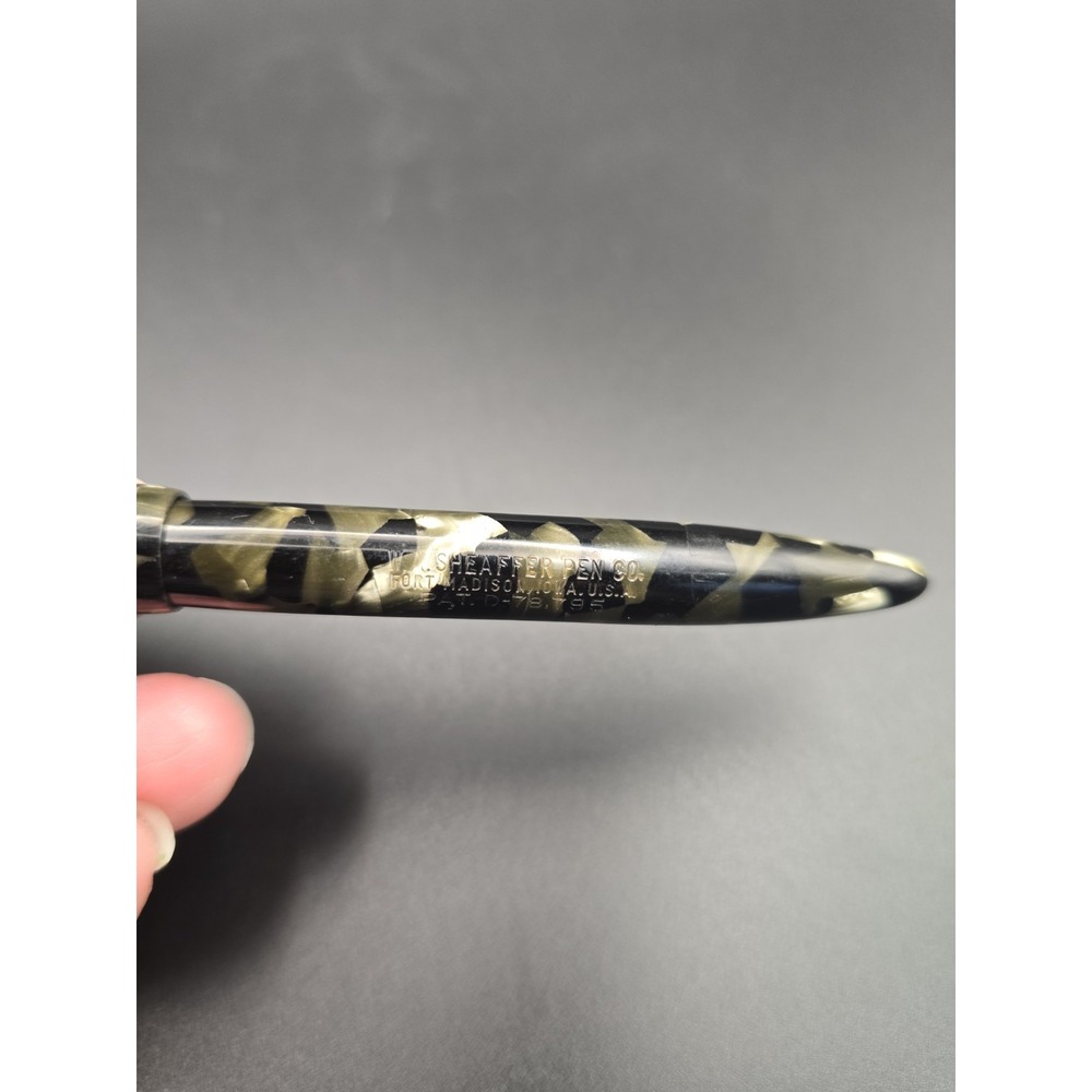 VTG 1930s Sheaffer Balance Fountain Pen Grey Pearl Black 3 Nib For Restoration - Picture 3 of 10